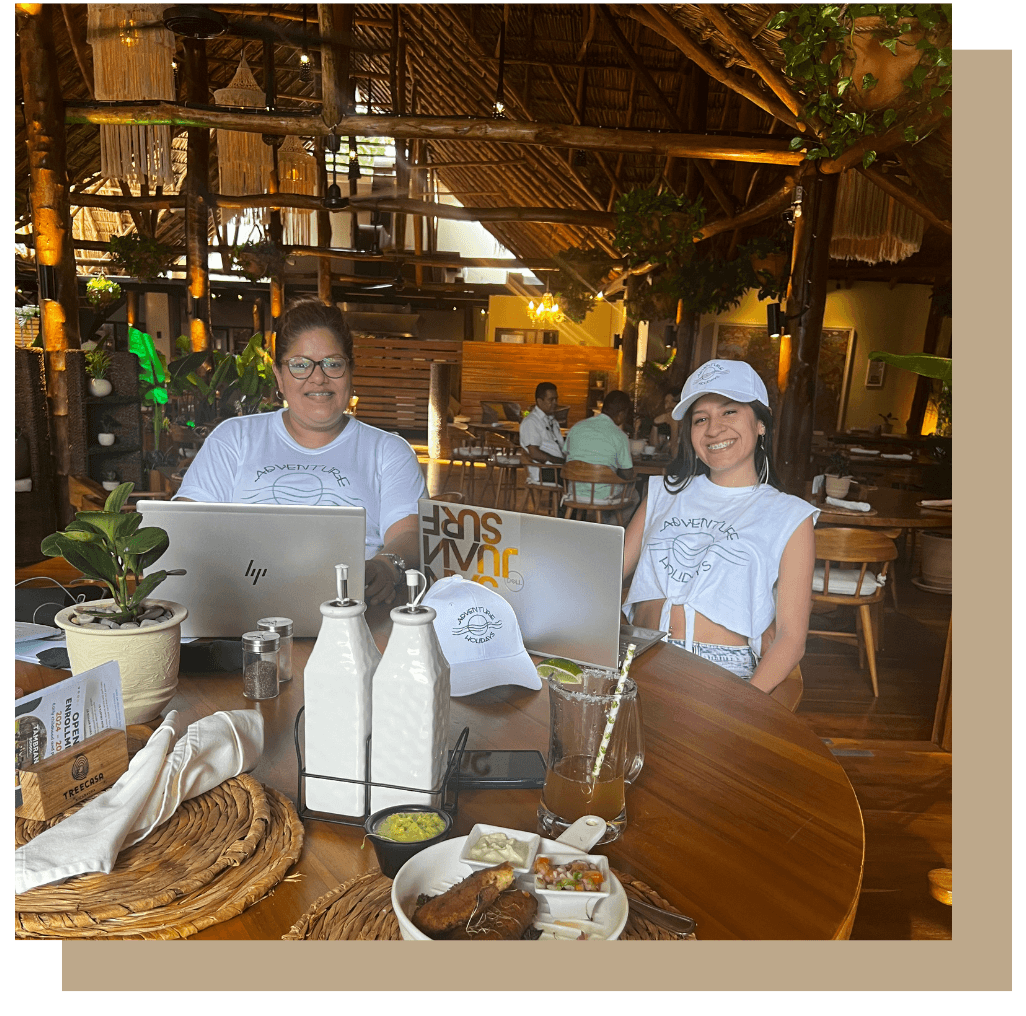 Astrid y su equipo de Adventure Holidays